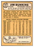 1968 Topps Baseball #215 Jim Bunning Pirates VG-EX 434302