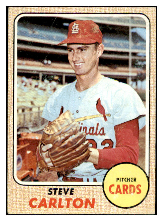 1968 Topps Baseball #408 Steve Carlton Cardinals VG 434304