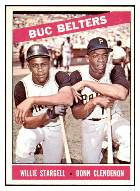 1966 Topps Baseball #099 Willie Stargell Donn Clendenon NR-MT 434361