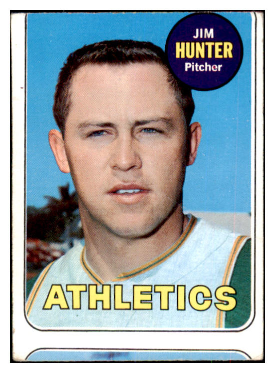 1969 Topps Baseball #235 Catfish Hunter A's GD-VG 434400