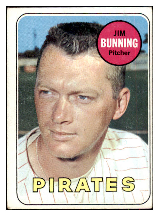 1969 Topps Baseball #175 Jim Bunning Pirates VG-EX 434418