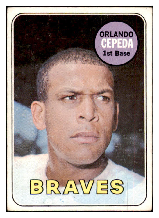 1969 Topps Baseball #385 Orlando Cepeda Braves VG-EX 434420