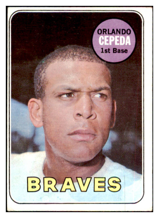 1969 Topps Baseball #385 Orlando Cepeda Braves VG-EX 434421