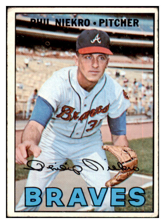 1967 Topps Baseball #456 Phil Niekro Braves VG-EX 434431