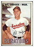1967 Topps Baseball #228 Gil Hodges Senators GD-VG 434433