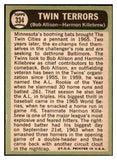 1967 Topps Baseball #334 Harmon Killebrew Bob Allison EX 434436