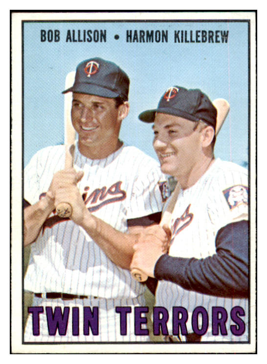 1967 Topps Baseball #334 Harmon Killebrew Bob Allison NR-MT 434437