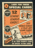 1972 Topps Baseball #038 Carl Yastrzemski IA Red Sox VG 434454