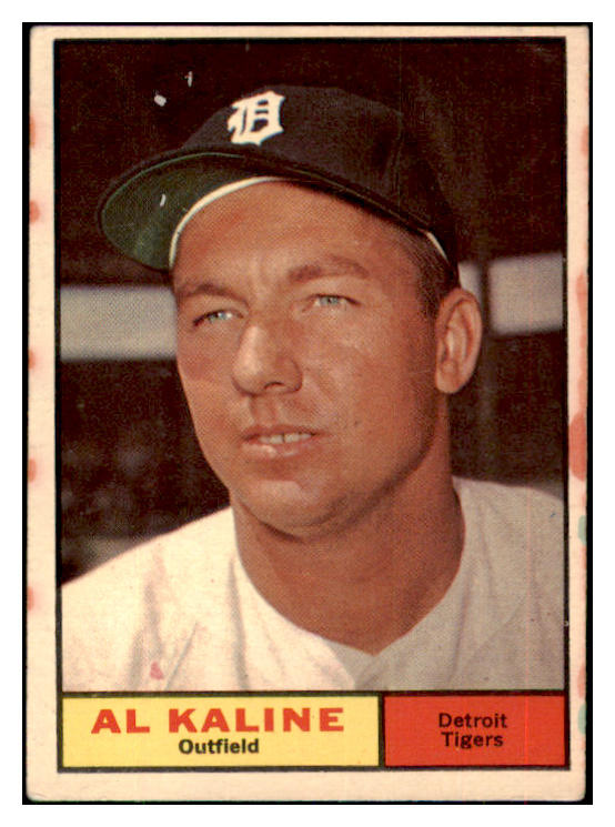 1961 Topps Baseball #429 Al Kaline Tigers Poor 434468