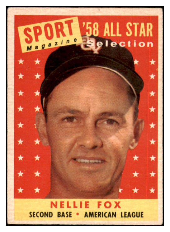 1958 Topps Baseball #479 Nellie Fox A.S. White Sox EX 434472