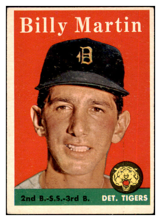 1958 Topps Baseball #271 Billy Martin Tigers EX 434514