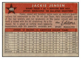 1958 Topps Baseball #489 Jackie Jensen A.S. Red Sox VG-EX 434525