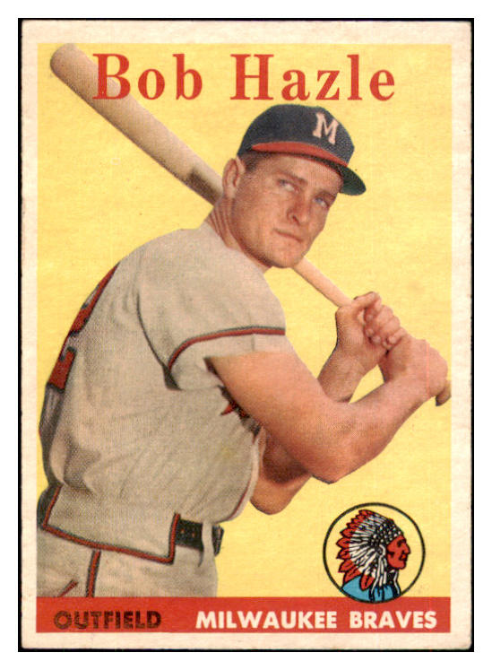 1958 Topps Baseball #083 Bob Hazle Braves EX 434528