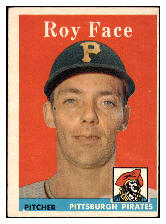 1958 Topps Baseball #074 Roy Face Pirates VG-EX 434537