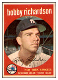 1959 Topps Baseball #076 Bobby Richardson Yankees EX 434575