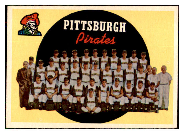 1959 Topps Baseball #528 Pittsburgh Pirates Team EX-MT 434602