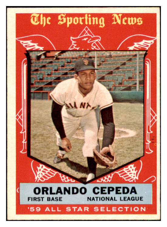 1959 Topps Baseball #553 Orlando Cepeda A.S. Giants EX+/EX-MT 434605
