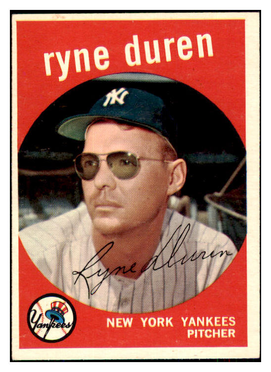 1959 Topps Baseball #485 Ryne Duren Yankees NR-MT 434669
