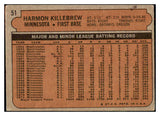 1972 Topps Baseball #051 Harmon Killebrew Twins VG-EX 434698