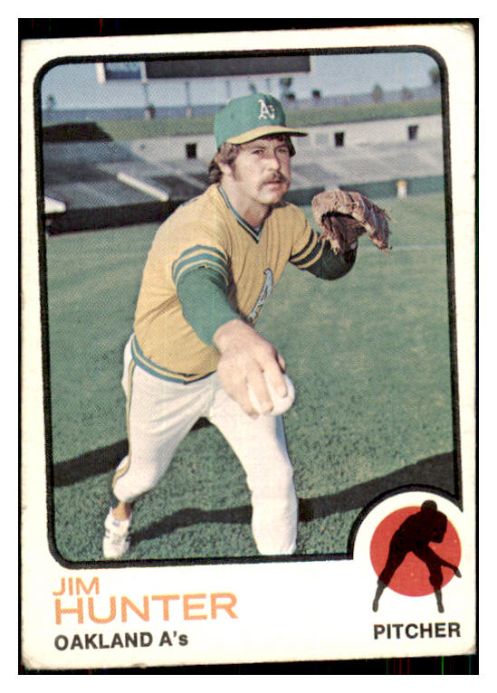 1973 Topps Baseball #235 Catfish Hunter A's VG-EX 434706