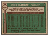 1976 Topps Baseball #400 Rod Carew Twins VG-EX 434707