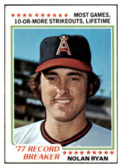 1978 Topps Baseball #006 Nolan Ryan RB Angels EX 434723