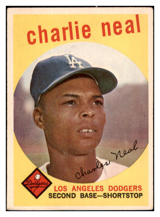 1959 Topps Baseball #427 Charlie Neal Dodgers VG-EX 434762