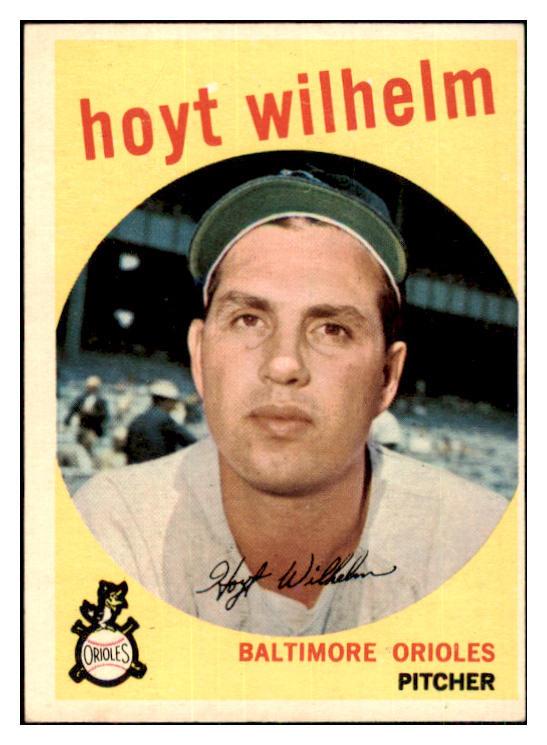 1959 Topps Baseball #349 Hoyt Wilhelm Orioles EX 434774