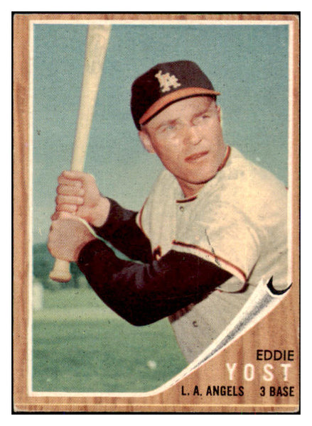 1962 Topps Baseball #176 Eddie Yost Angels VG-EX Variation 434809