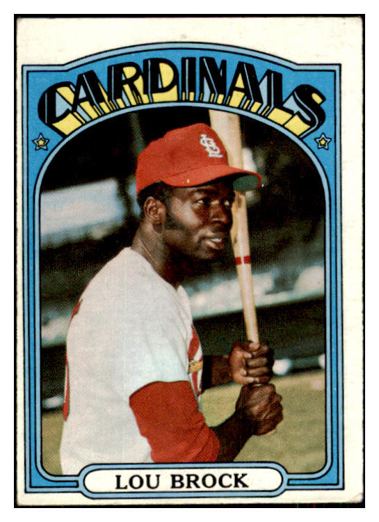 1972 Topps Baseball #200 Lou Brock Cardinals VG-EX 434827