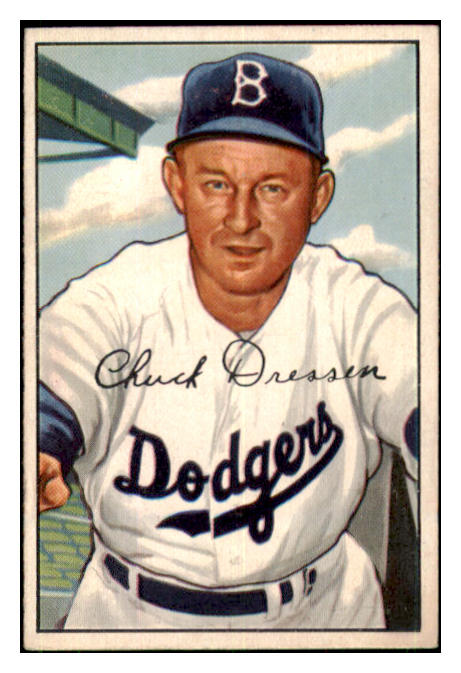 1952 Bowman Baseball #188 Charlie Dressen Dodgers EX-MT 434906