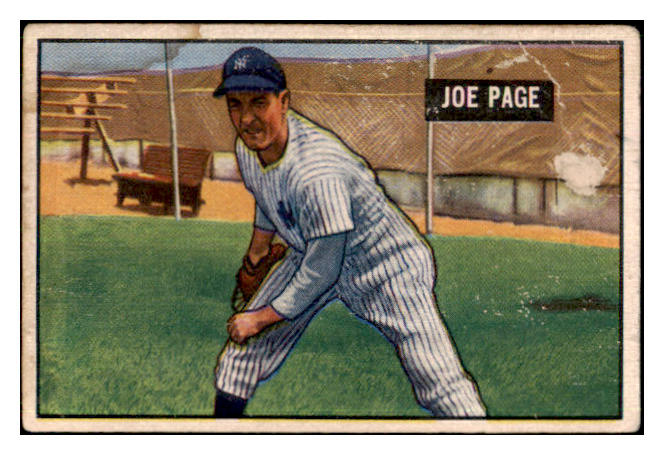 1951 Bowman Baseball #217 Joe Page Yankees FR-GD 434916