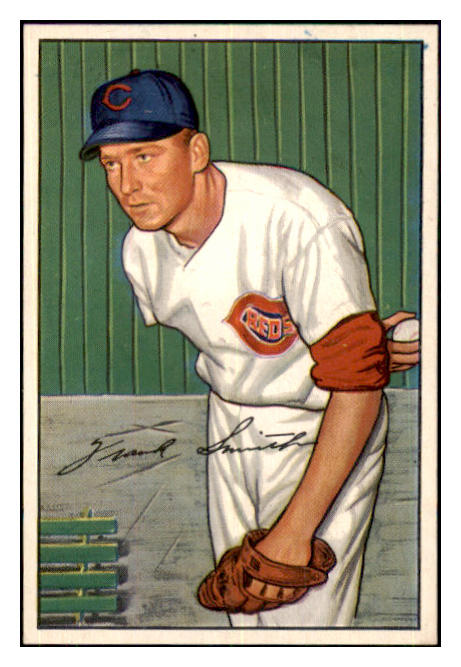 1952 Bowman Baseball #186 Frank Smith Reds EX-MT 434934