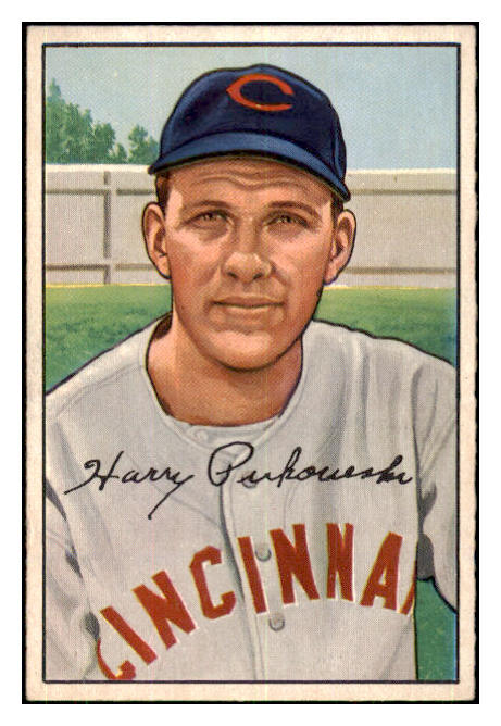 1952 Bowman Baseball #202 Harry Perkowski Reds EX-MT 434939