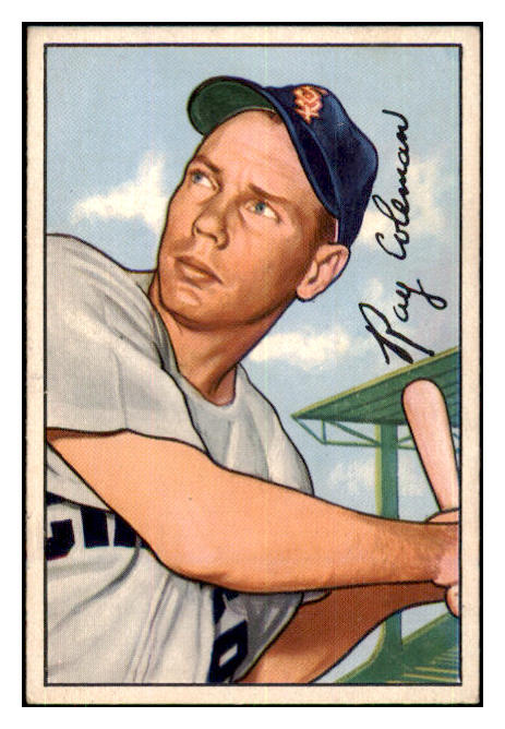1952 Bowman Baseball #201 Ray Coleman White Sox EX-MT 434940
