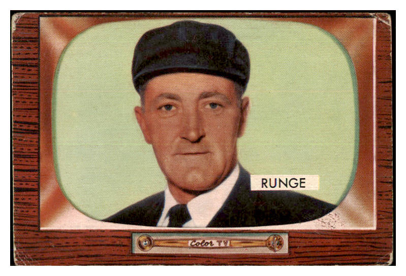 1955 Bowman Baseball #277 Ed Runge Umpire VG 434982