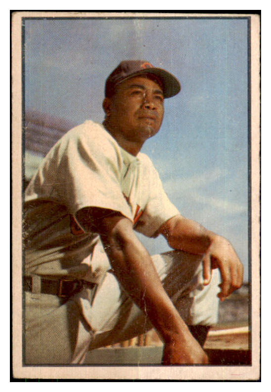 1953 Bowman Color Baseball #040 Larry Doby Indians GD-VG 434992