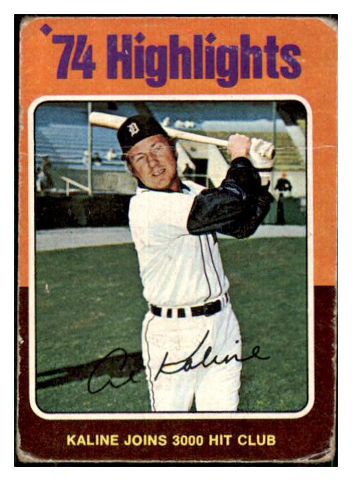 1975 Topps Mini Baseball #004 Al Kaline HL Tigers GD-VG 435148