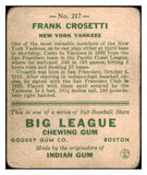1933 Goudey #217 Frank Crosetti Yankees VG 435198