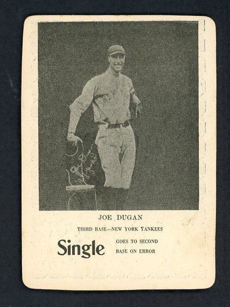 1924 WG7 Walter Mails Joe Dugan Yankees EX-MT 435311