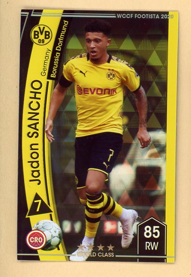 2020 Panini #F20 Jadon Sancho Dortmund 435375