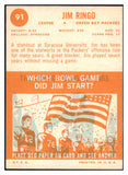 1963 Topps Football #091 Jim Ringo Packers EX-MT 435483