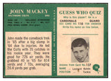 1966 Philadelphia #018 John Mackey Colts EX-MT 435491