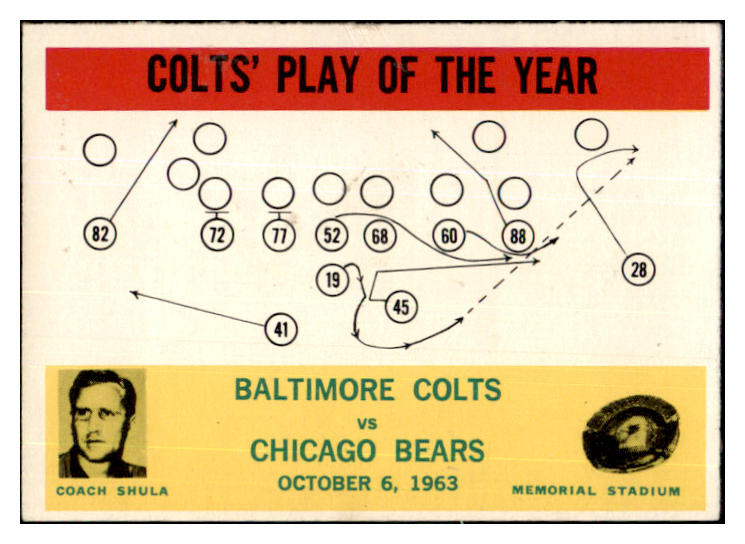 1964 Philadelphia #014 Don Shula Colts EX-MT 435517