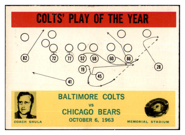 1964 Philadelphia #014 Don Shula Colts EX-MT 435517