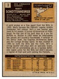 1971 Topps Football #003 Marty Schottenheimer Patriots EX-MT 435568