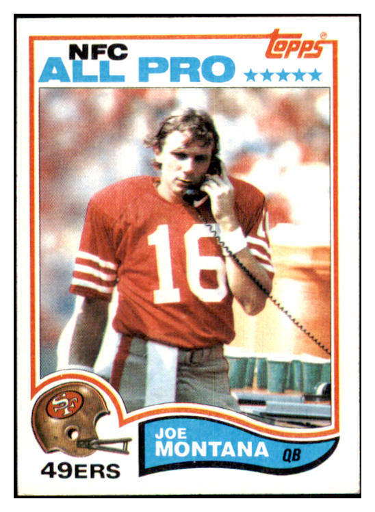 1982 Topps Football #488 Joe Montana 49ers EX-MT 435586