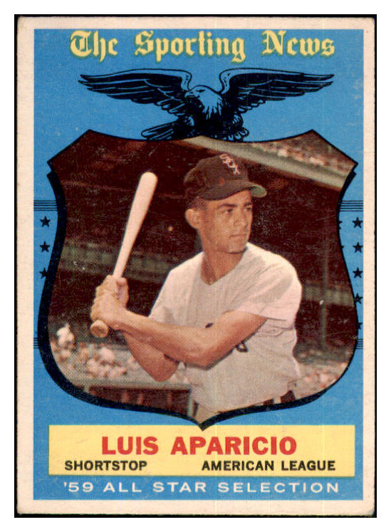 1959 Topps Baseball #560 Luis Aparicio A.S. White Sox EX 435604