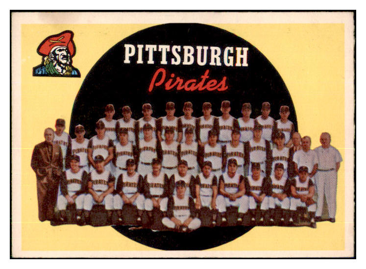 1959 Topps Baseball #528 Pittsburgh Pirates Team EX-MT 435605