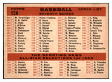 1959 Topps Baseball #528 Pittsburgh Pirates Team EX-MT 435605